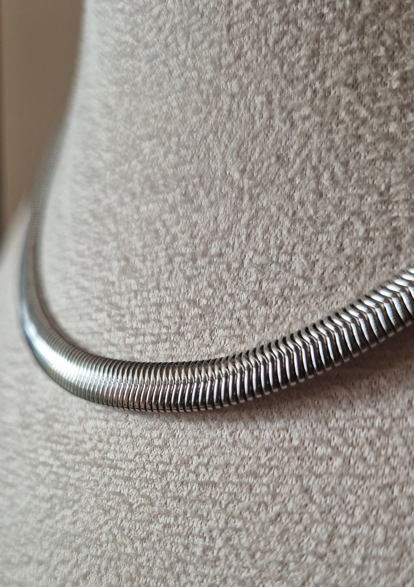 Collier acier inoxydable argenté