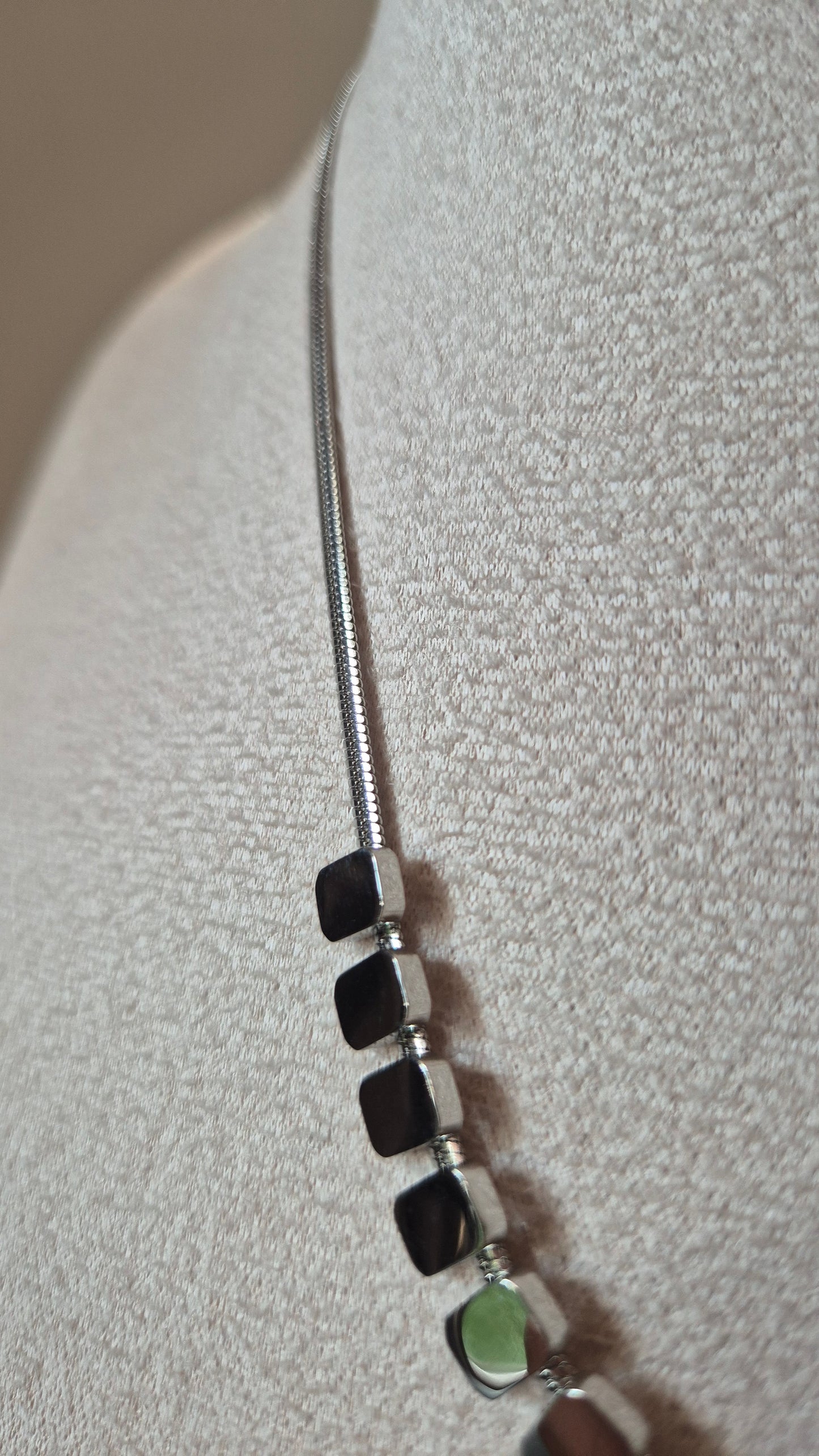 Collier acier inoxydable argenté