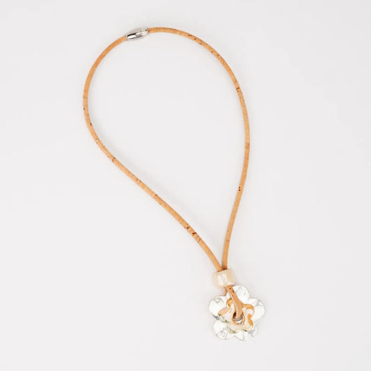 Collier en fil de liège naturel