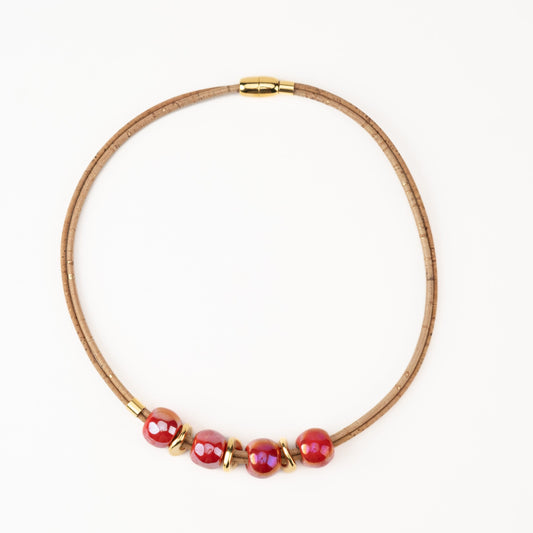 Collier double tour en liège