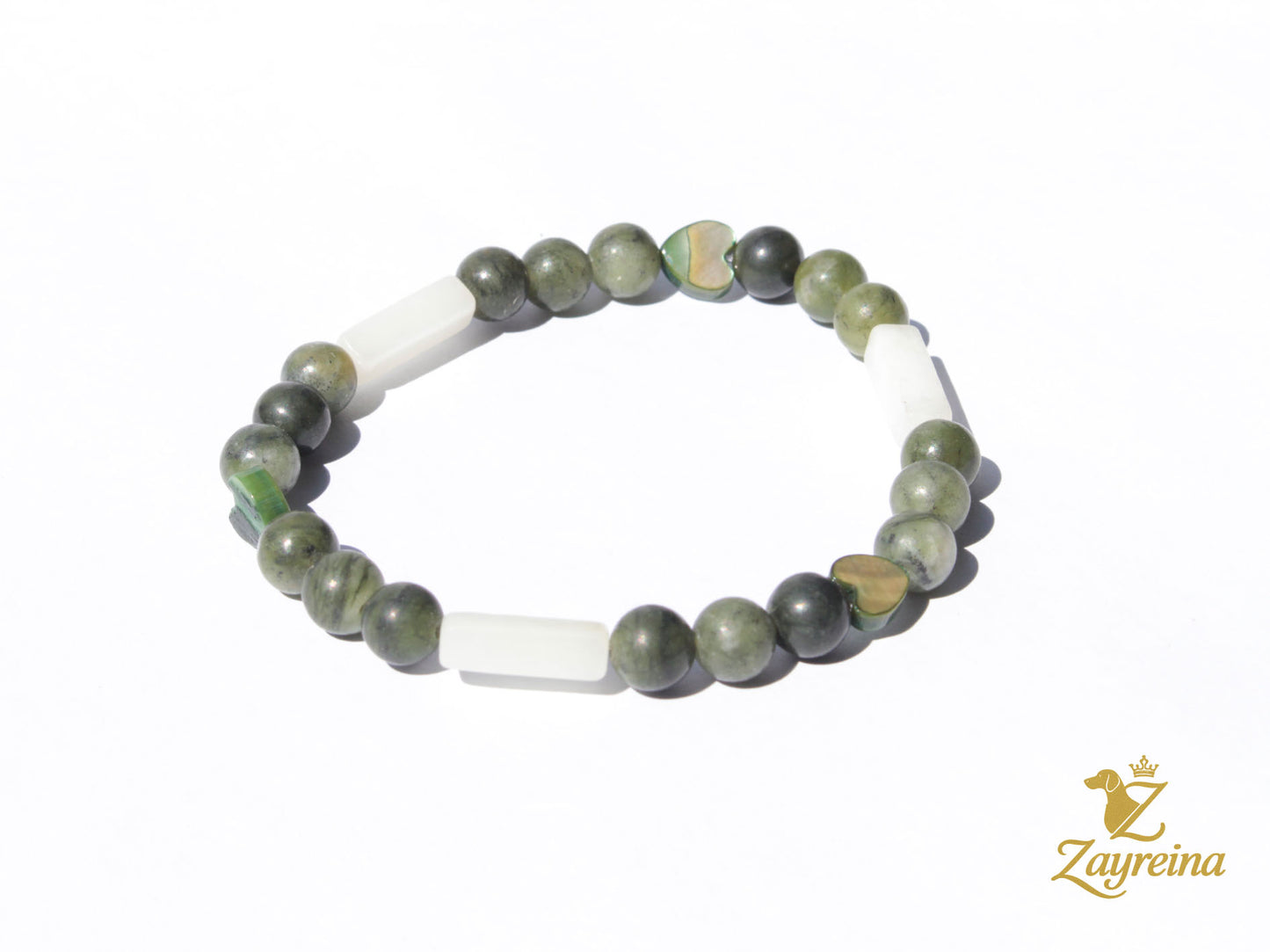 Bracelet en jade vert