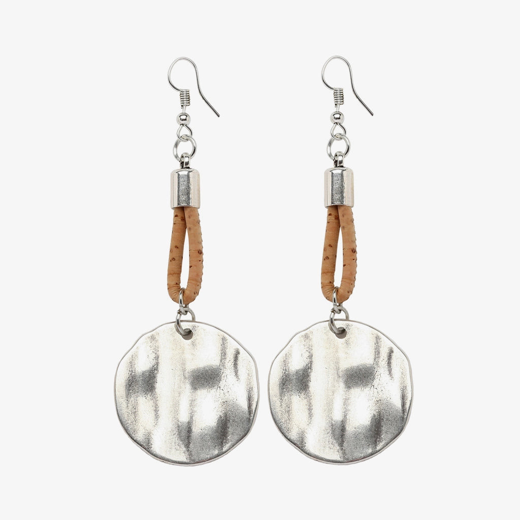 Boucles d’oreilles en liège naturel