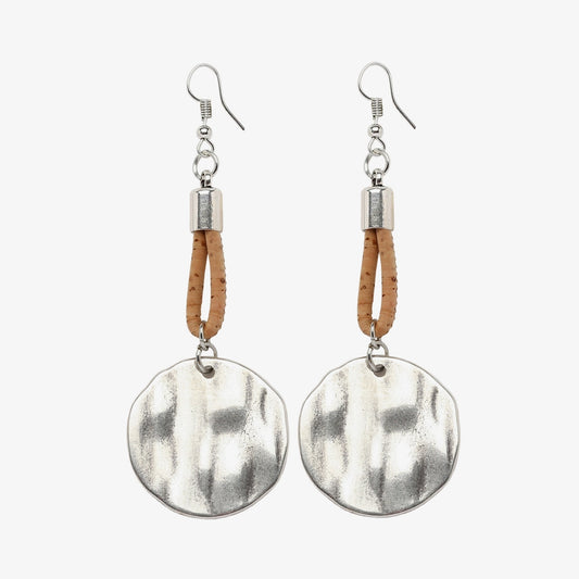 Boucles d’oreilles en liège naturel