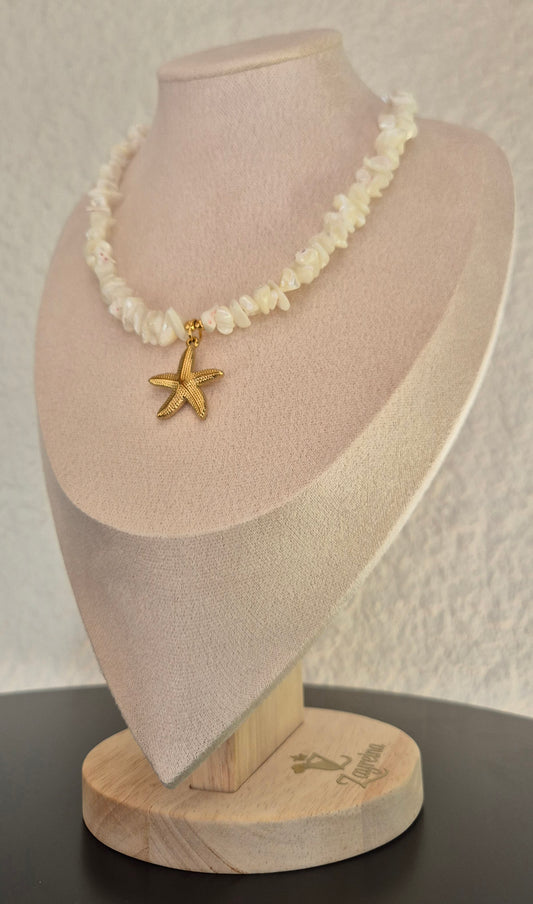Collier coquillage & étoile de mer