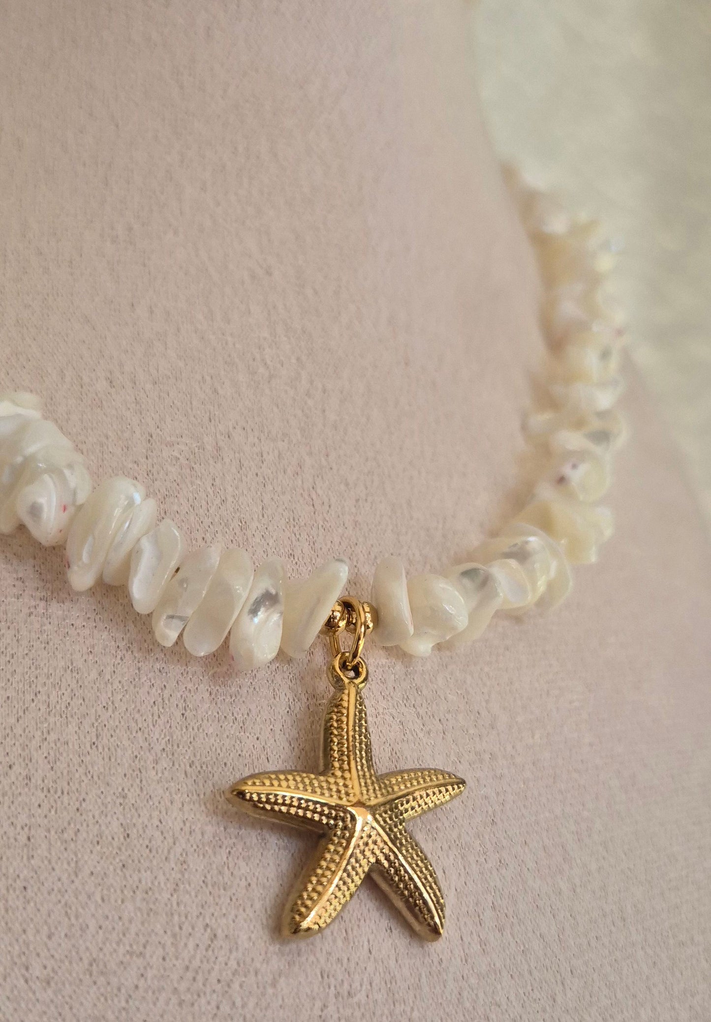 Collier coquillage & étoile de mer