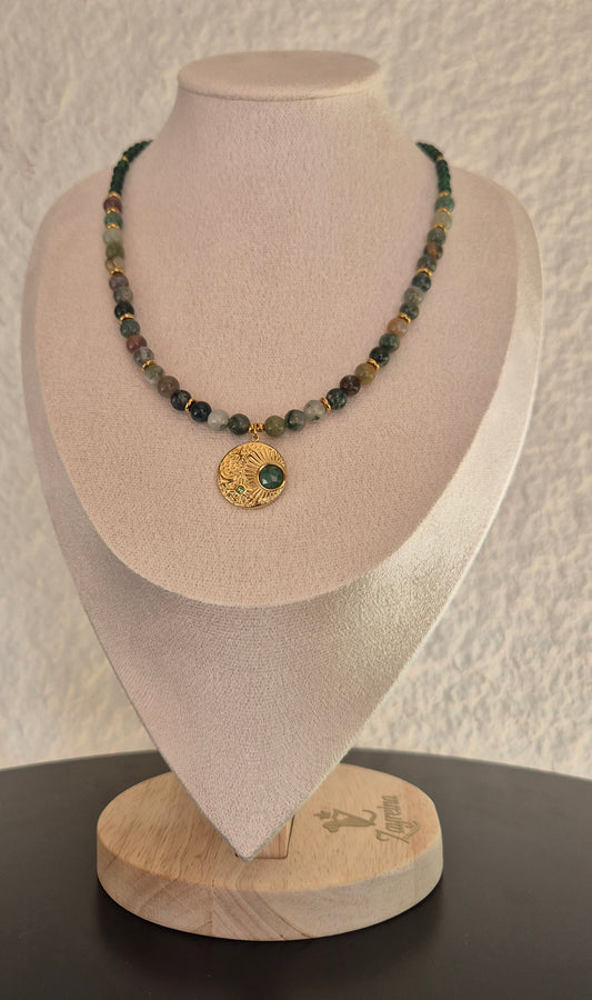 Collier quartz vert