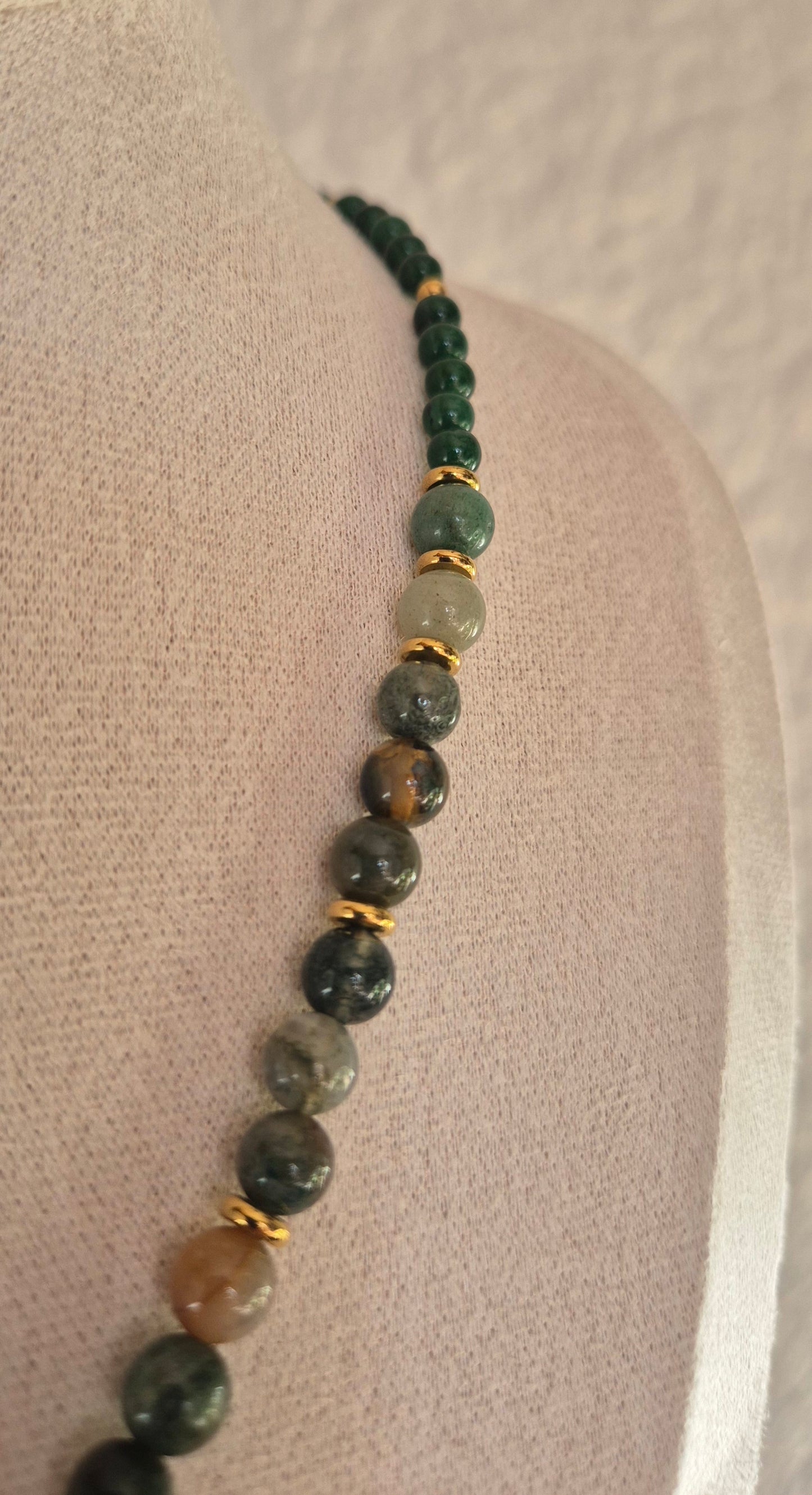 Collier quartz vert