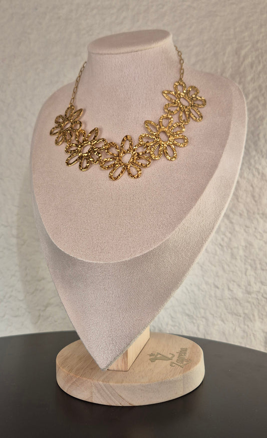 Collier en acier inoxydable 316L doré