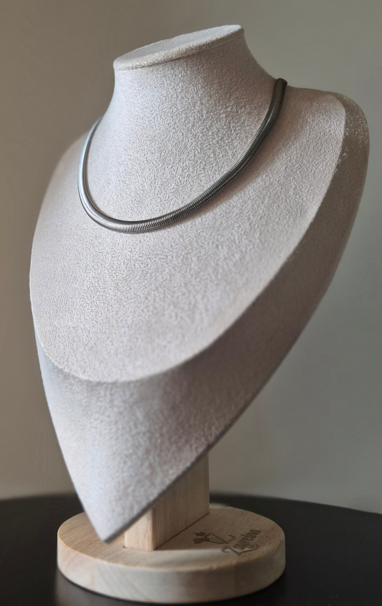 Collier acier inoxydable argenté