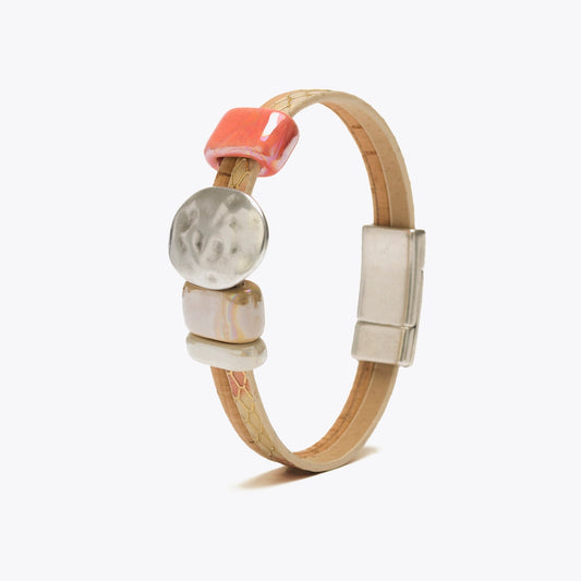Bracelet en liège à deux tours