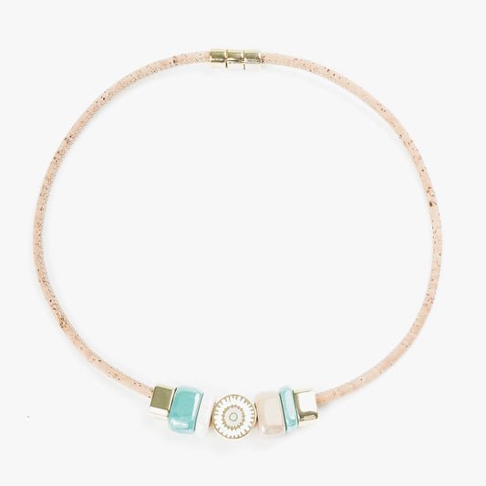 Collier en liège naturel