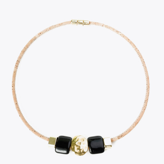 Collier en liège naturel