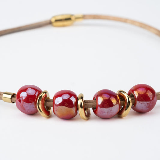 Collier double tour en liège