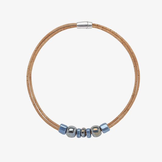 Collier en liège naturel