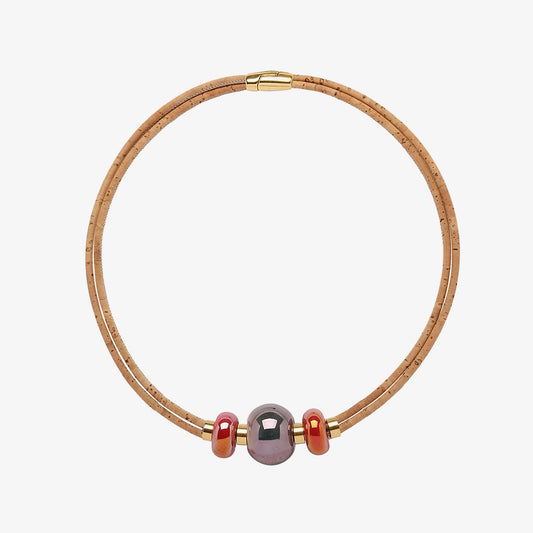 Collier en liège naturel