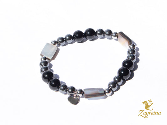 Bracelet rectangles en nacre