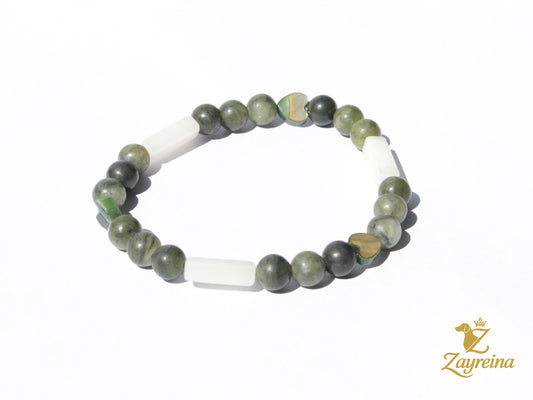 Bracelet en jade vert
