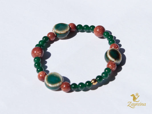 Bracelet en jade vert