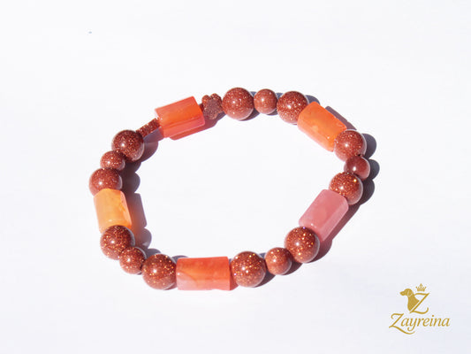 Bracelet en pierre de soleil