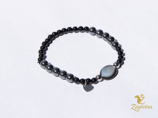 Bracelet détail ovale en nacre